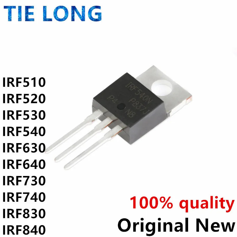 5PCS IRF510 IRF520 IRF530 IRF540 IRF640 IRF720 IRF740 IRF830 IRF840 IRF630 IRF510N IRF540N IRF520N I