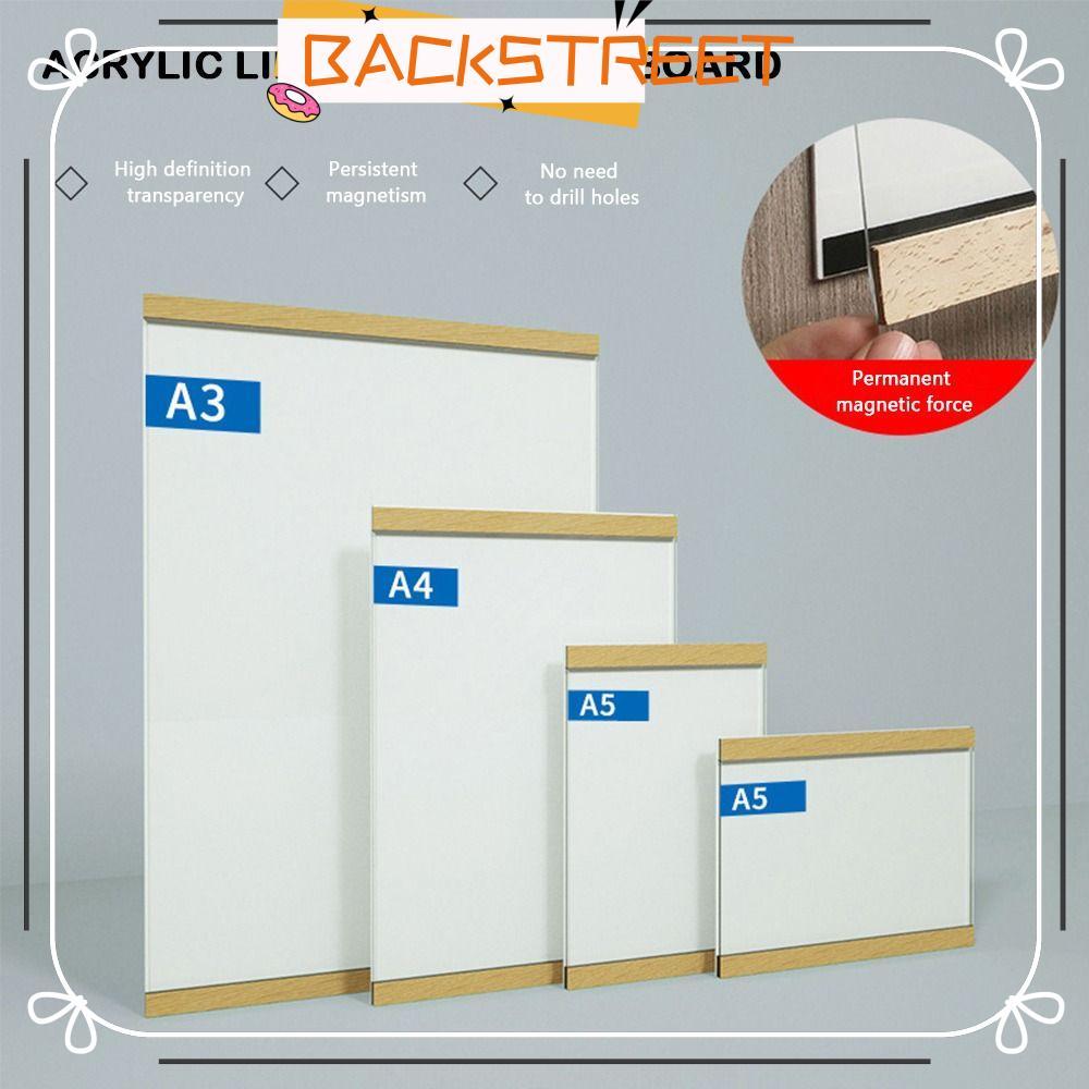 BACKSTAGEREET Certific Frame, Magnetic Wall Mounted Display Frame, Acrylic Transparent A3/A4/A5 Phot