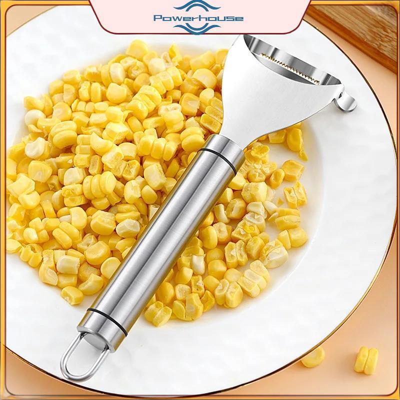 POWER Kitchen Corn Sheller สแตนเลสกบข้าวโพดในครัวเรือนเปลือกข้าวโพดคู่มือข้าวโพด Thresher Roe Deer ก