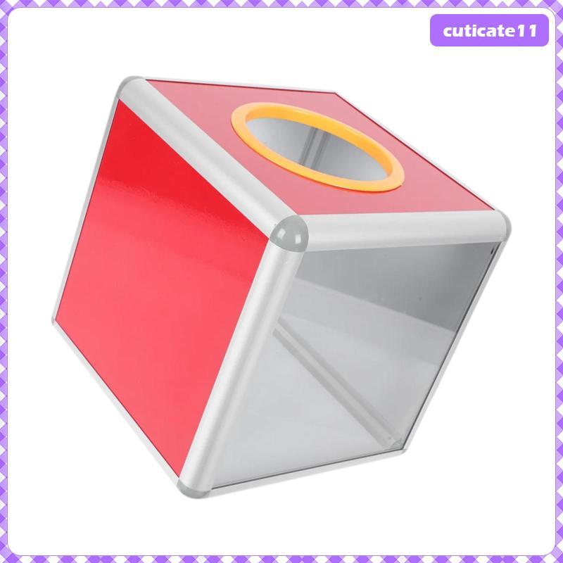 [Cuticate1] ด้านเดียวใส Lucky Raffle Case Storage Ticket Raffle Ball กล่องเกมสําหรับ