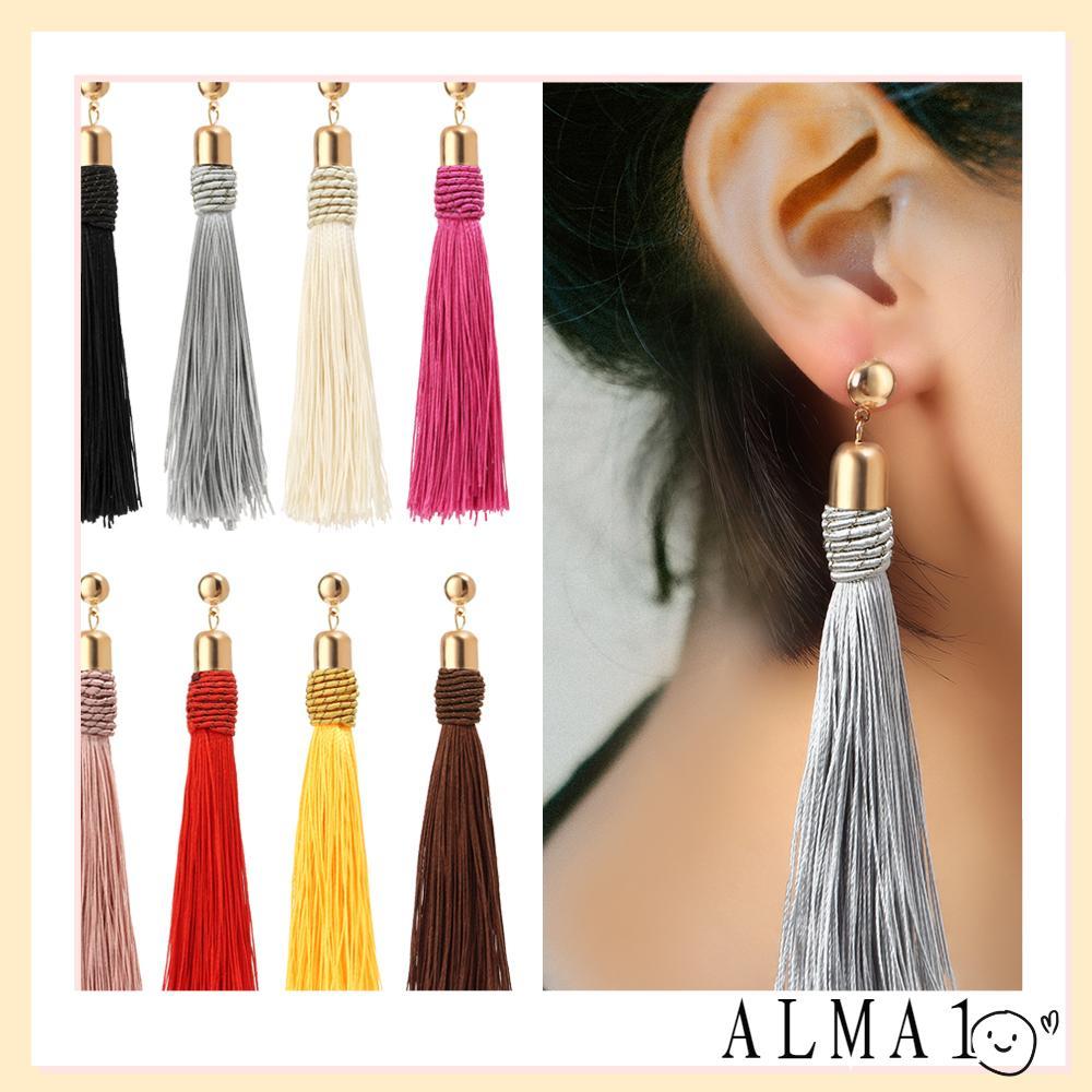 ALMA Dangle Ear rings Fashion Vintage Long Pendant Bohemian