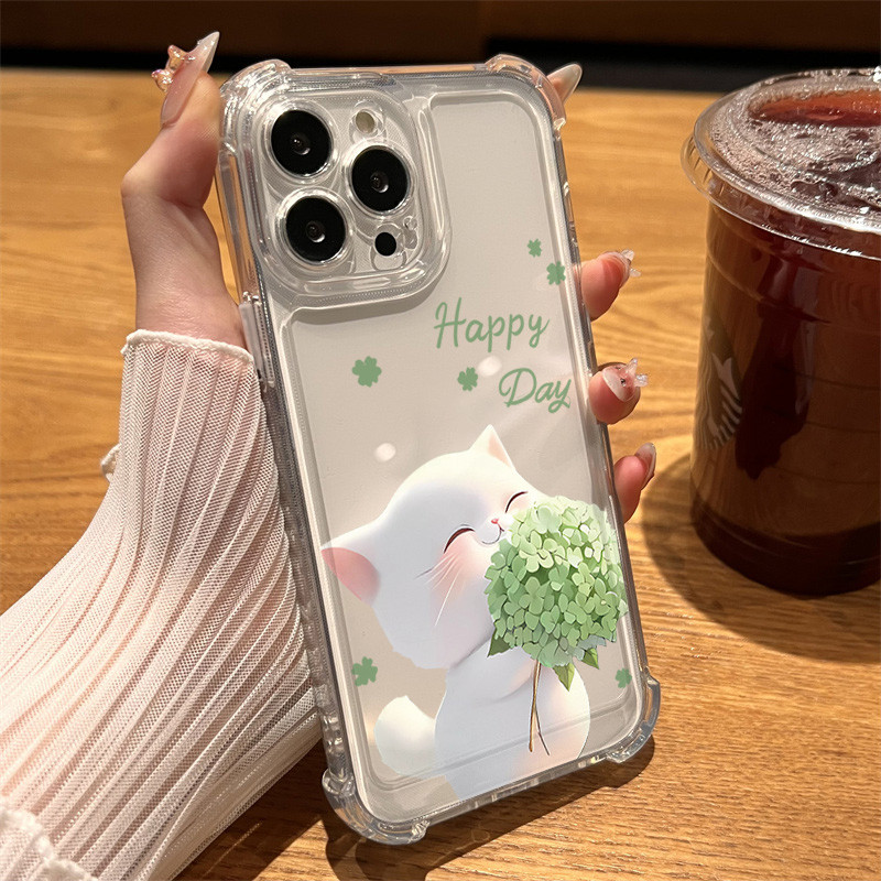 เคสโทรศัพท์ลายแมวน่ารัก ใช้ได้กับ iPhone 11/13/12/14Plus,16Pro,17Max,8/7Plus,X/XR กันกระแทก รหัสสินค้า: ZTSJFSTKK0451 – โปรปัง