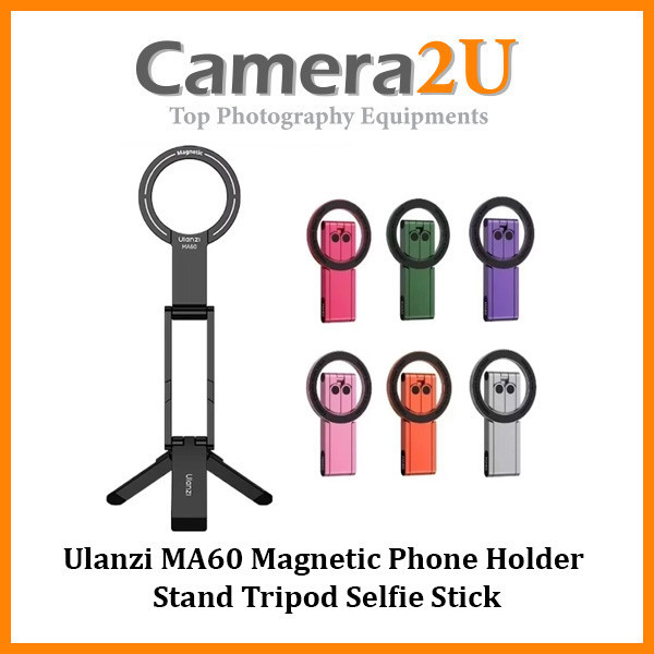 Ulanzi MA60 ที่วางโทรศัพท์แบบแม่เหล็กขาตั้งไม้เซลฟี่ขาตั้งกล้อง
