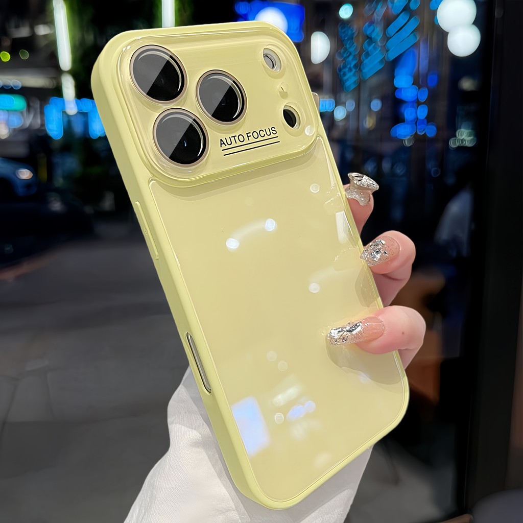 หรูหราน้ําแข็งแก้วคริสตัลเลนส์ป้องกันกรณีสําหรับ ไอโฟน เคสโทรศัพ iPhone 17 16 15 14 13 12 มือโปร สูงสุด ซิลิโคนฝาครอบกันกระแทก