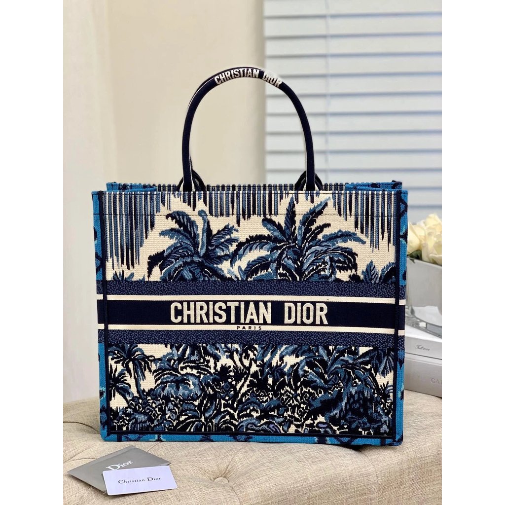 ** r 21 Spring Summer Book Tote Palm Tree Print Large Tote Bag 41.5CM