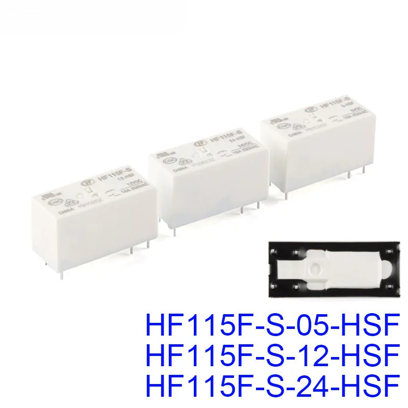 HF115F HF115F-S รีเลย์กําลังสูง HF115F-S-05-HSF HF115F-S-12-HSF HF115F-S-24-HSF HSF DC 5V 12V 24V 6 
