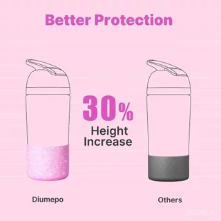 บูทซิลิโคนสําหรับ Owala FreeSip 16 oz & Flip 14 oz ขวดน้ําสแตนเลสหุ้มฉนวน, แขนป้องกันกันลื่นสําหรับเด็ก 12 oz Tumbler