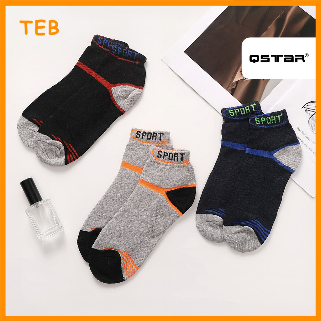QSTAR Comfort Ankle High Socks, Small Sports Sports