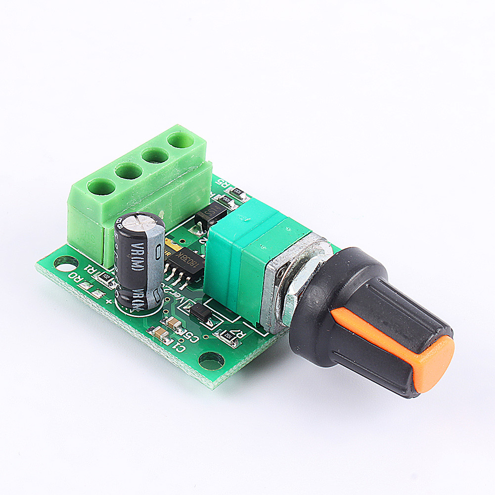 DC Motor Speed Controller PWM 2A สวิตช์แรงดันไฟฟ้ากว้างพร้อมไฟ LED บนสําหรับ 1PC