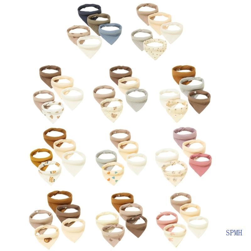 Super เด็กวัยหัดเดิน Bib สําหรับกินเด็ก Drooling Bib Burp ผ้า Muslin-Bib ผ้าพันคอคอ 5 ชิ้น