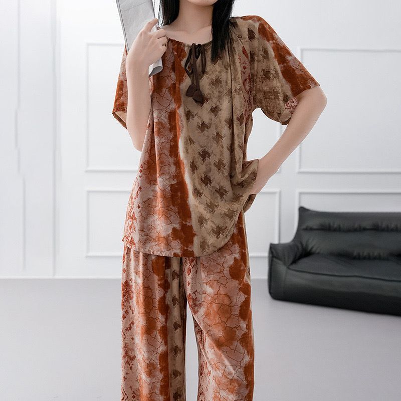 LAYLA MODEL ชุด PAJAMA สําหรับผู้หญิง COOL RAYON COTTON SILK MATERIAL