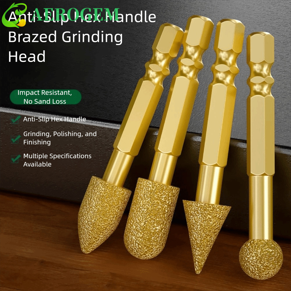 AEROGEM Adamas เคลือบ ROTARY Burrs, อุณหภูมิสูง Brazing เทคโนโลยีเครื่องมือที่ทนทาน Adamas ROTARY เค