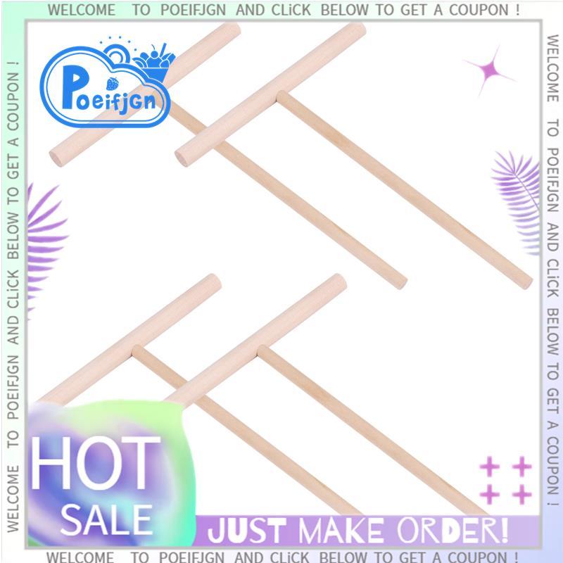 4 ชิ้น T Shape Crepe Maker Pancake Batter ไม้ Spreader Stick, ไม้ Crepe เครื่องมือ, Crepe Spreaders 
