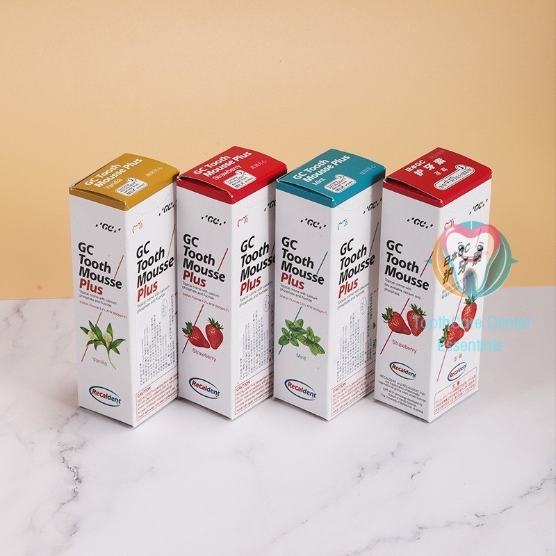 Gc Tooth Mousse Topical creme And Tooth Mousse Plus จากญี่ปุ่น Mint Straw รสเบอร์รี่