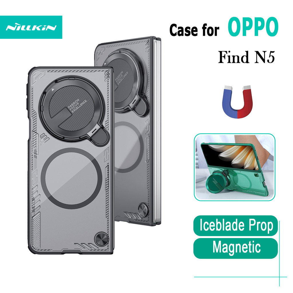 สําหรับ Oppo Find N5 เคสโทรศัพท์ Nillkin Iceblade Prop เคสแม่เหล็กแบบฝาพับกันกระแทกพร้อมที่ใส่เลนส์