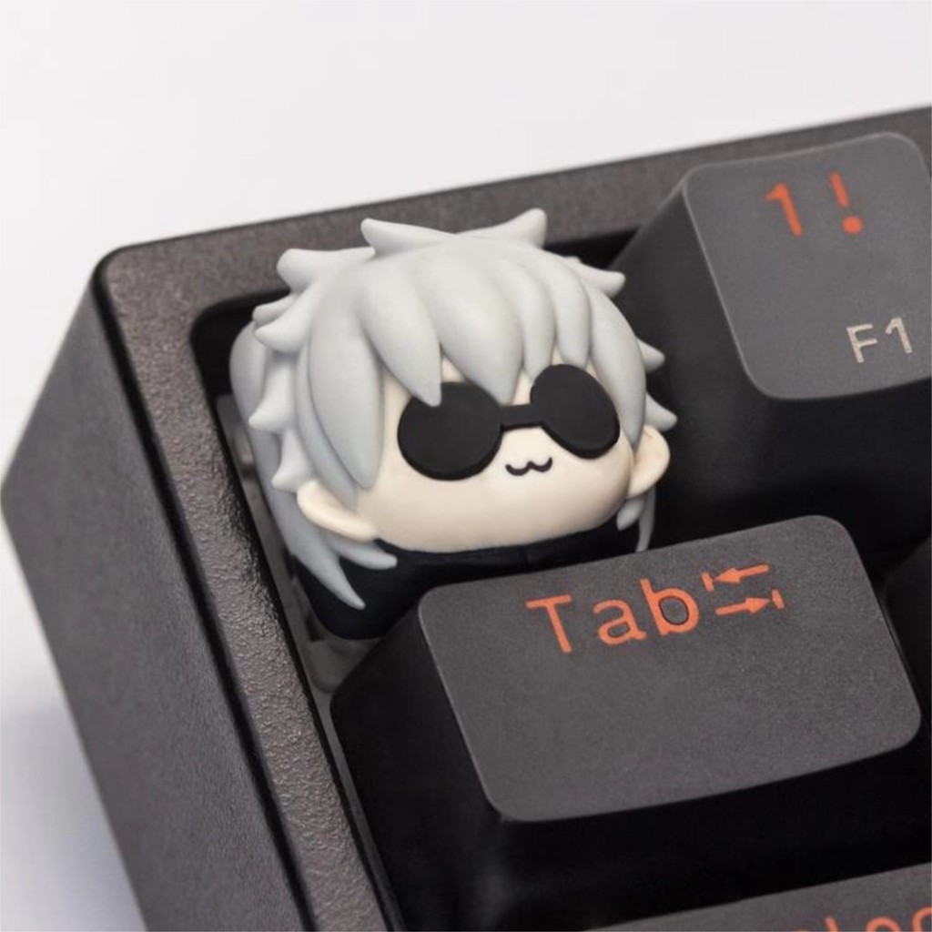 Jujutsu Kaisen Satoru Gojo Artisan Keycap ปุ่มกดคีย์บอร์ดสร้างสรรค์ส่วนบุคคลเดี่ยว