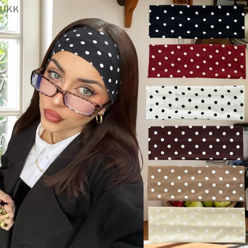 [UKK] Hairbands โบฮีมยืดผู้หญิง สไตล์เกาหลี กว้างสำหรับโยคะและออกกำลังกาย [TH]