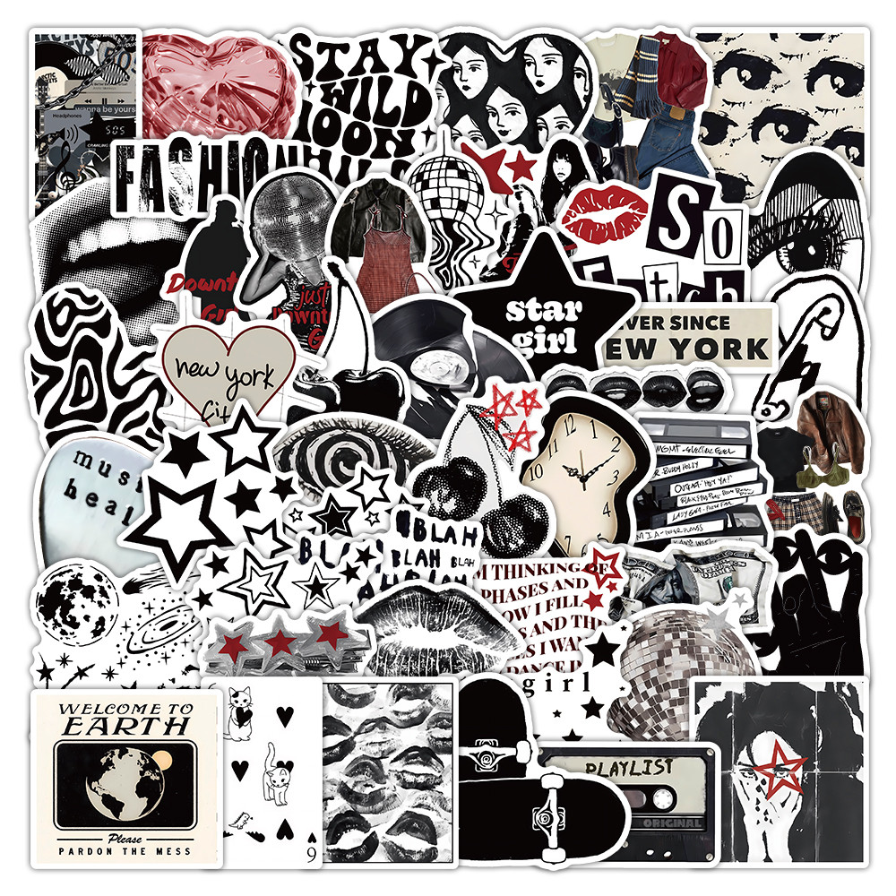 Y2K ความงามสติกเกอร์สติกเกอร์โทรศัพท์ 260 ชิ้น Vintage 2000s Decor Decals สําหรับ Journal แล็ปท็อปสต