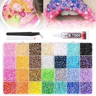 ZOOMING เรซิ่น Rhinestone Kit, Multicolor Diamond Art Jelly Rhinestones, Hot DIY ตกแต่งประกาย Bedazzling Rhinestones สําหรับแว่นตาตกแต่ง