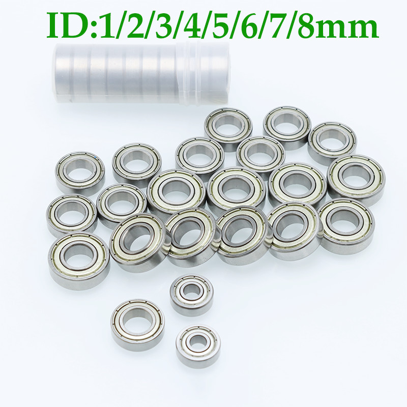 5pcs Miniature Ball Mini Bearing 3x6x2.5 4x7x2.5 4x10x4 5x9x3 5x11x4 6x12x4 8x12x3.5 ZZ RC Car Bike 