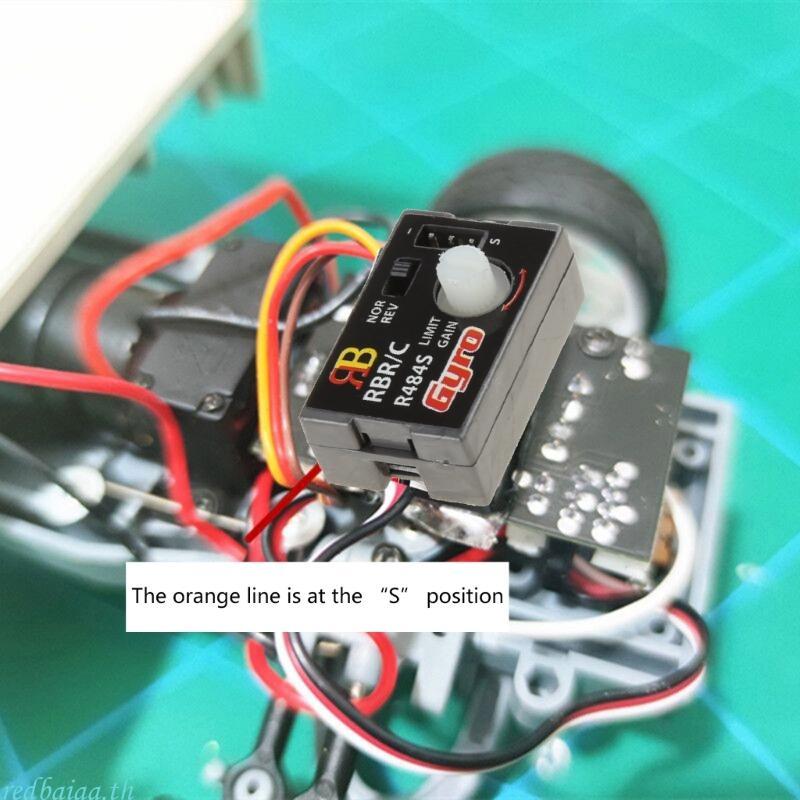 Redbaiaa ทนทาน Gyro ดัดแปลงชิ้นส่วน Gyroscope ง่ายชุดสําหรับ RC รุ่น Minivan Drift รถบรรทุก WPL D12 