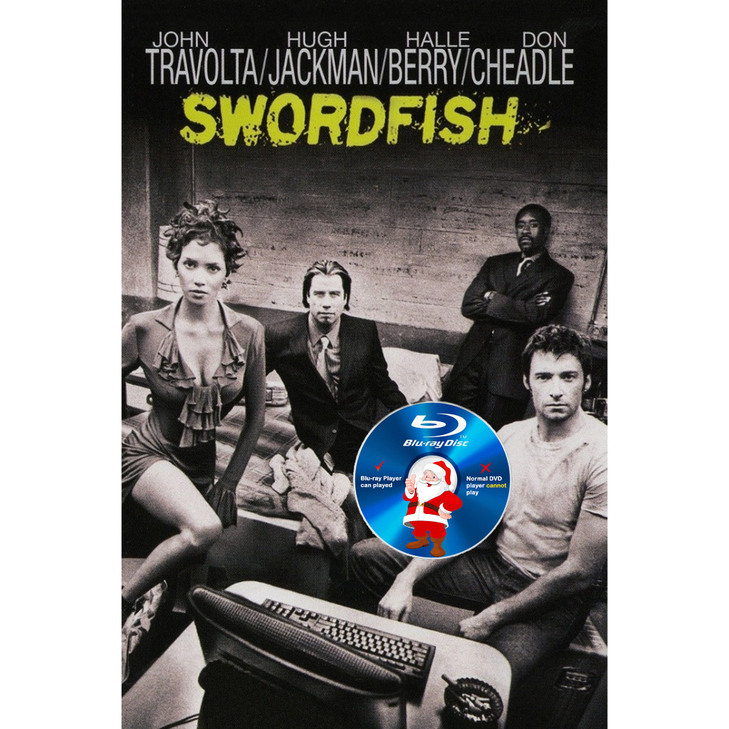 E-BLURAY Swordfish 2001  Action/Thriller John Travlta , Hugh Jackman ENGLISH