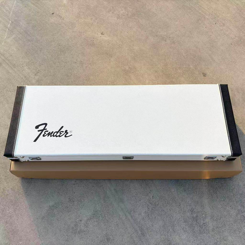Meffinda Fender Piano Case Elegant White Piano Case ST/TELE Type กีตาร์ไฟฟ้ากีตาร์กรณีหนา