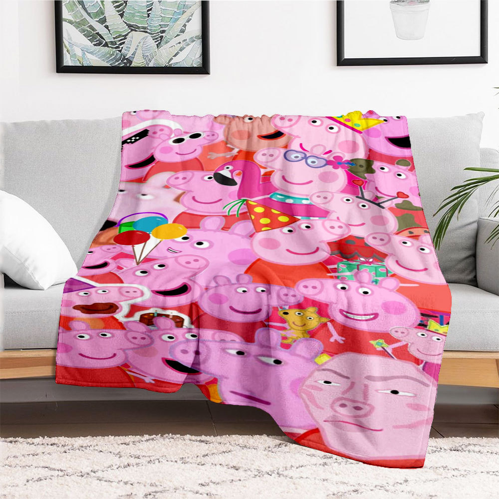 Peppa Pig Basketball Fun พร้อมกิจกรรม +75 และผจญภัยสีสันสดใส ผ้าห่มกลางแจ้ง/แคมป์ปิ้ง d7