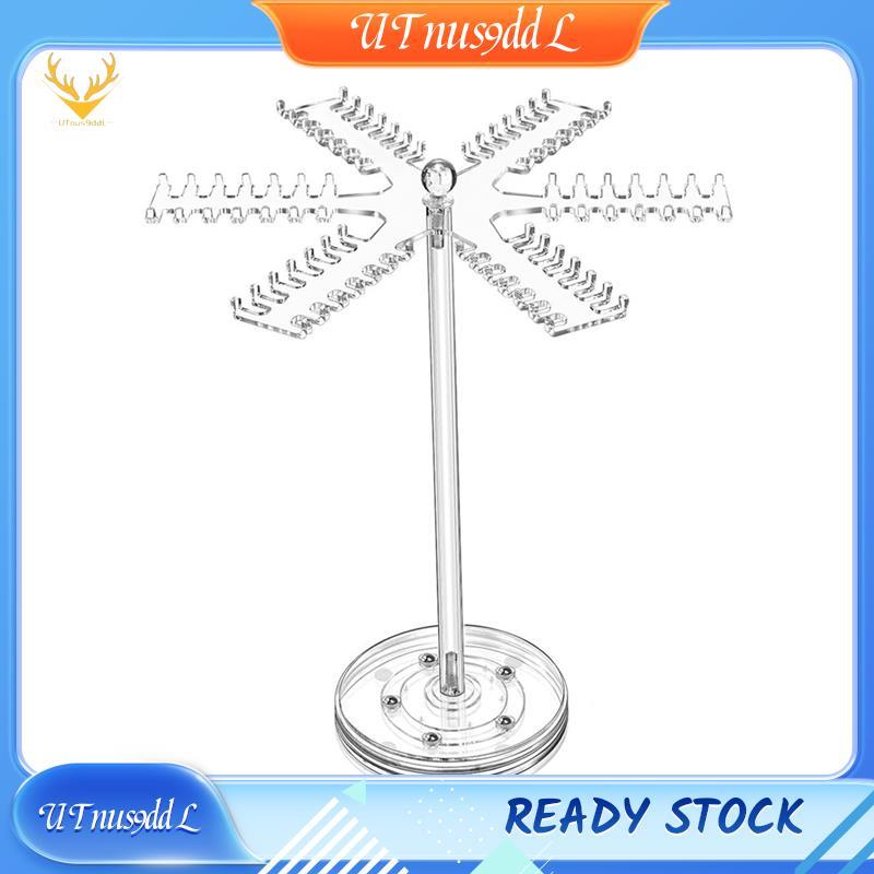 [UTnus9ddL] ที่จัดระเบียบสร้อยคออะคริลิคหมุนได้,ขาตั้งใส่สร้อยคอใส,เครื่องประดับออแกไนเซอร์แสดงชั้นว