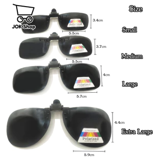 คลิปหนีบแว่นกันแดด UV400 ป้องกันแสงแดด กันลม พลิกขึ้นลงได้ น้ำหนักเบา ใส่สบาย ใช้กับแว่นสายตาได้ มี4สี ราคาถูก