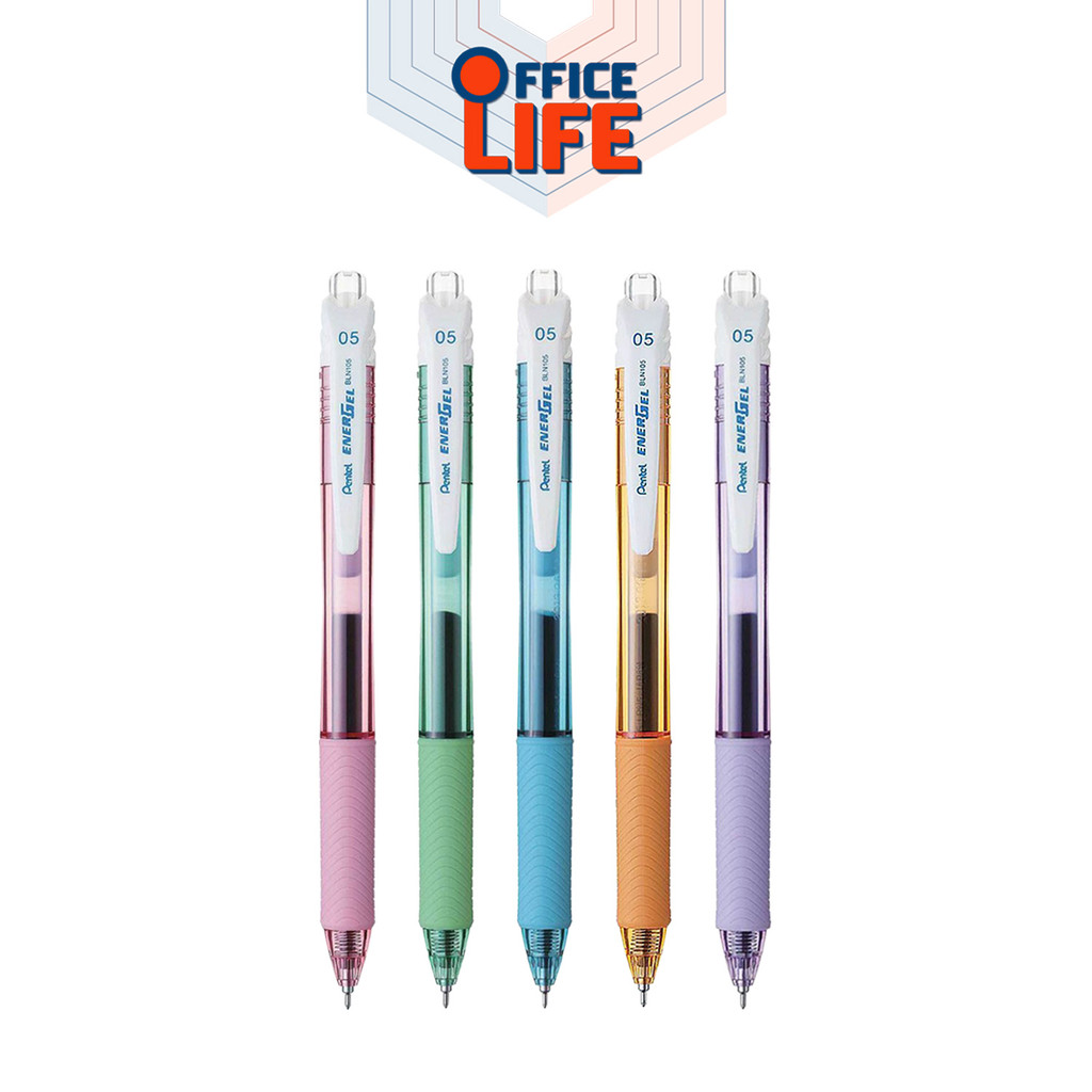 !! ราคาพิเศษ !! Pentel (เพนเทล) ปากกาเจล Energel รุ่น BLN105 ด้ามพาสเทล หมึกน้ำเงิน ขนาด 0.5มม (1 ด้าม)