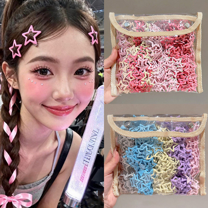 ใหม่ Y2K Star กิ๊บรัดผมสำหรับผู้หญิง แบบ Bangs BB และคลิปกิ๊บ ออกแบบมาเพื่อความสวยงามและสะดวกในการใช้งาน