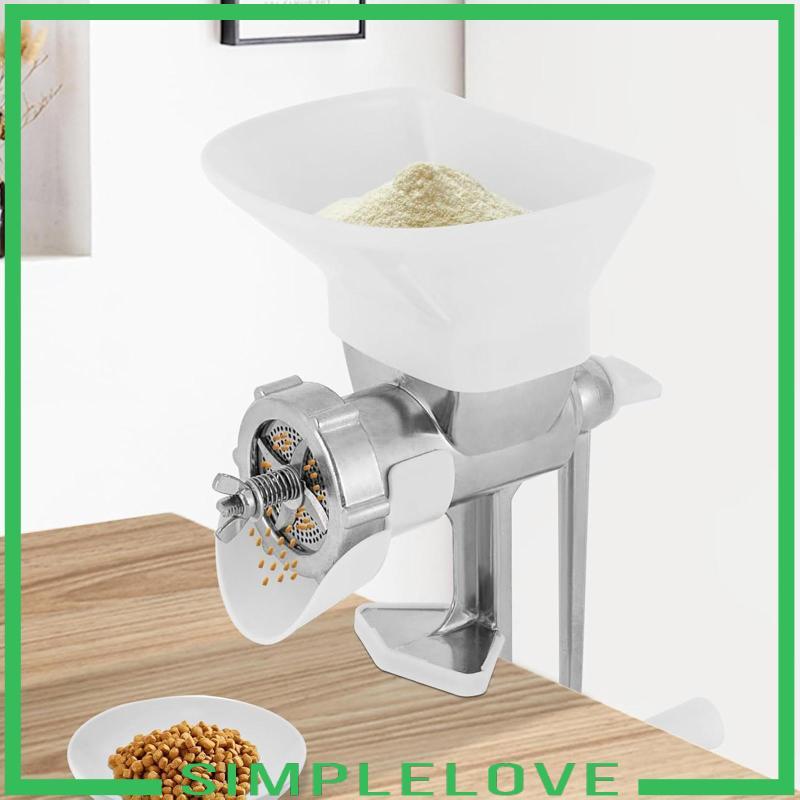 [เรียบง่าย] คู่มืออาหารสัตว์เลี้ยงเครื่อง Kibble เหยื่อตกปลาแบบพกพา Granulator, Crank Handle Kibble 