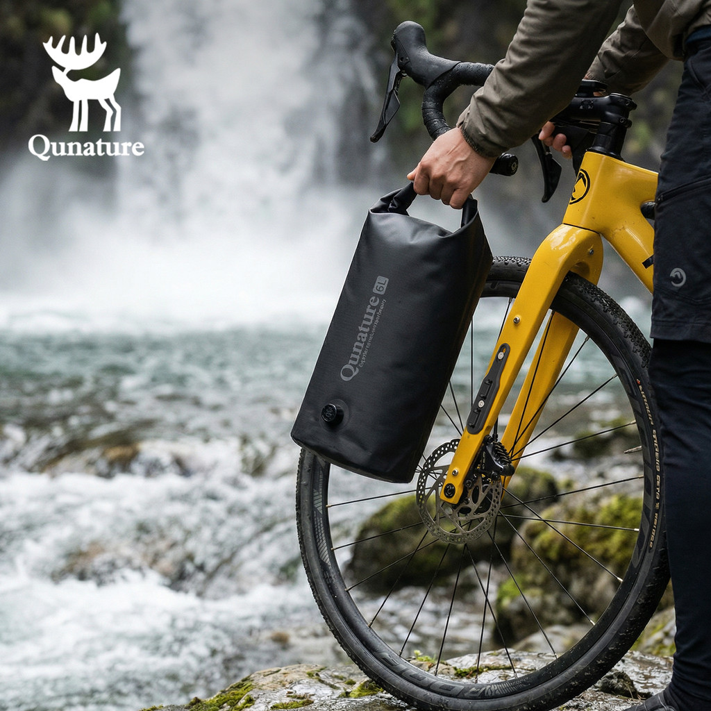 Qunature กระเป๋ากันน้ํา 6L แบบ Roll-top สำหรับการเดินทางและแคมปิ้ง