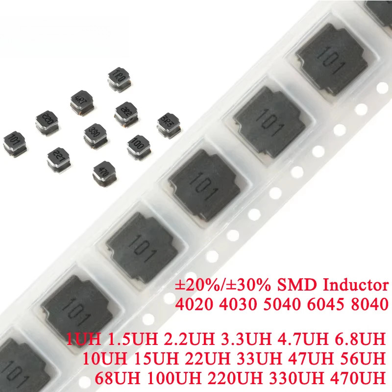 50 ชิ้น/20 ชิ้น 4030 SWPA4030S 4020 5040 6045 8040 SMD Power Inductor 2.2uH 3.3uH 4.7uH 6.8uH 10uH 1