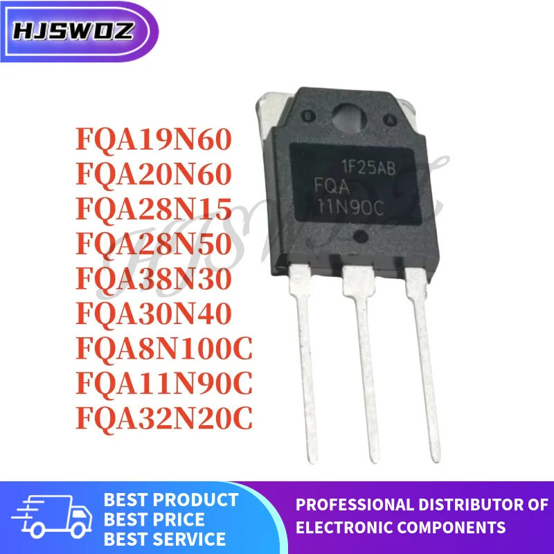 5PCS FQA28N15 FQA8N100C FQA11N90C FQA32N20C FQA20N60 FQA38N30 FQA28N50 FQA30N40FQA19N60 ในสต็อก FQN6