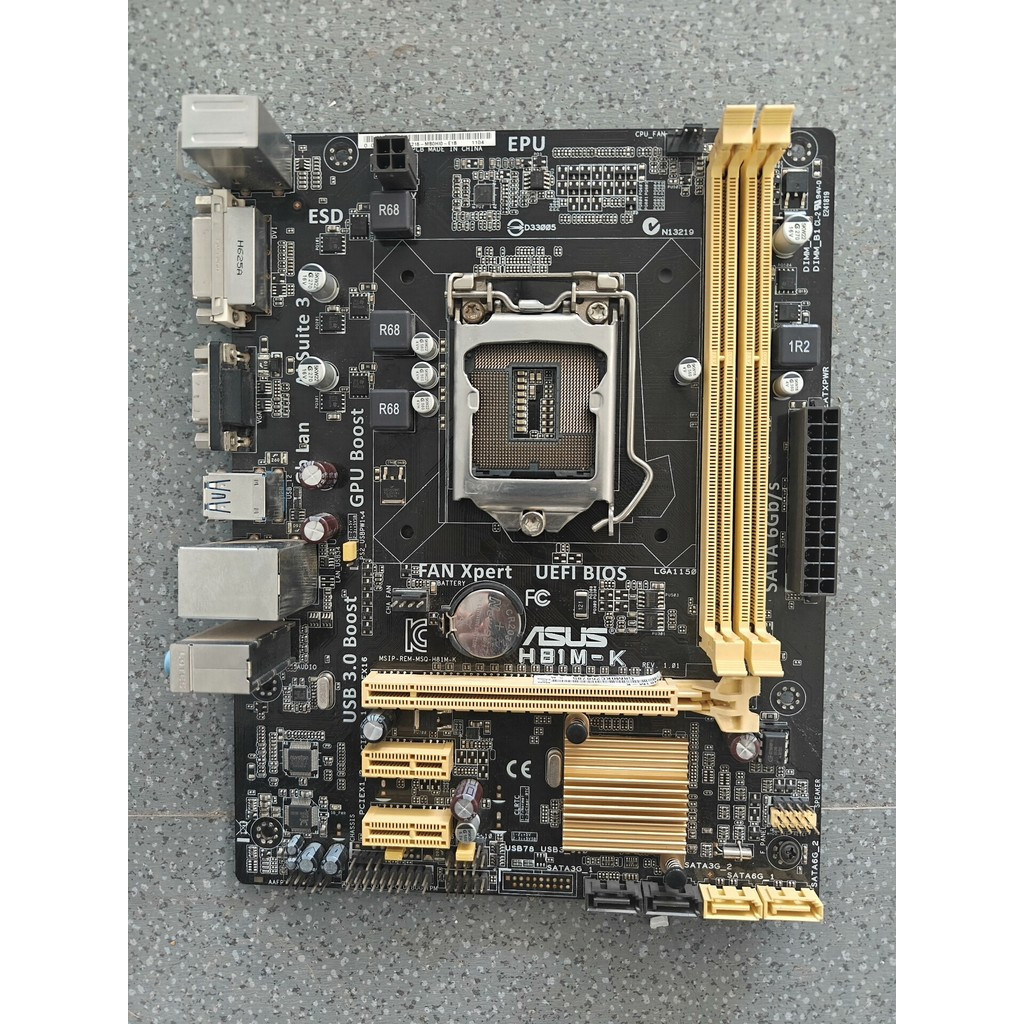 เมนบอร์ด ASUS H81M-K รองรับหน่วยความจำ LGA 1150 DDR3