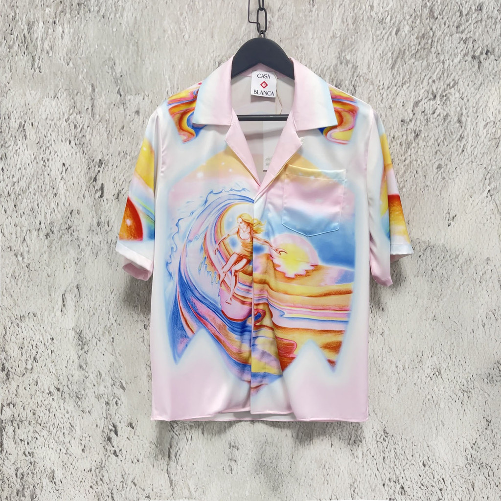 KIAH CASABLANC* Hawaiian-style vacation shirts for men and women couples