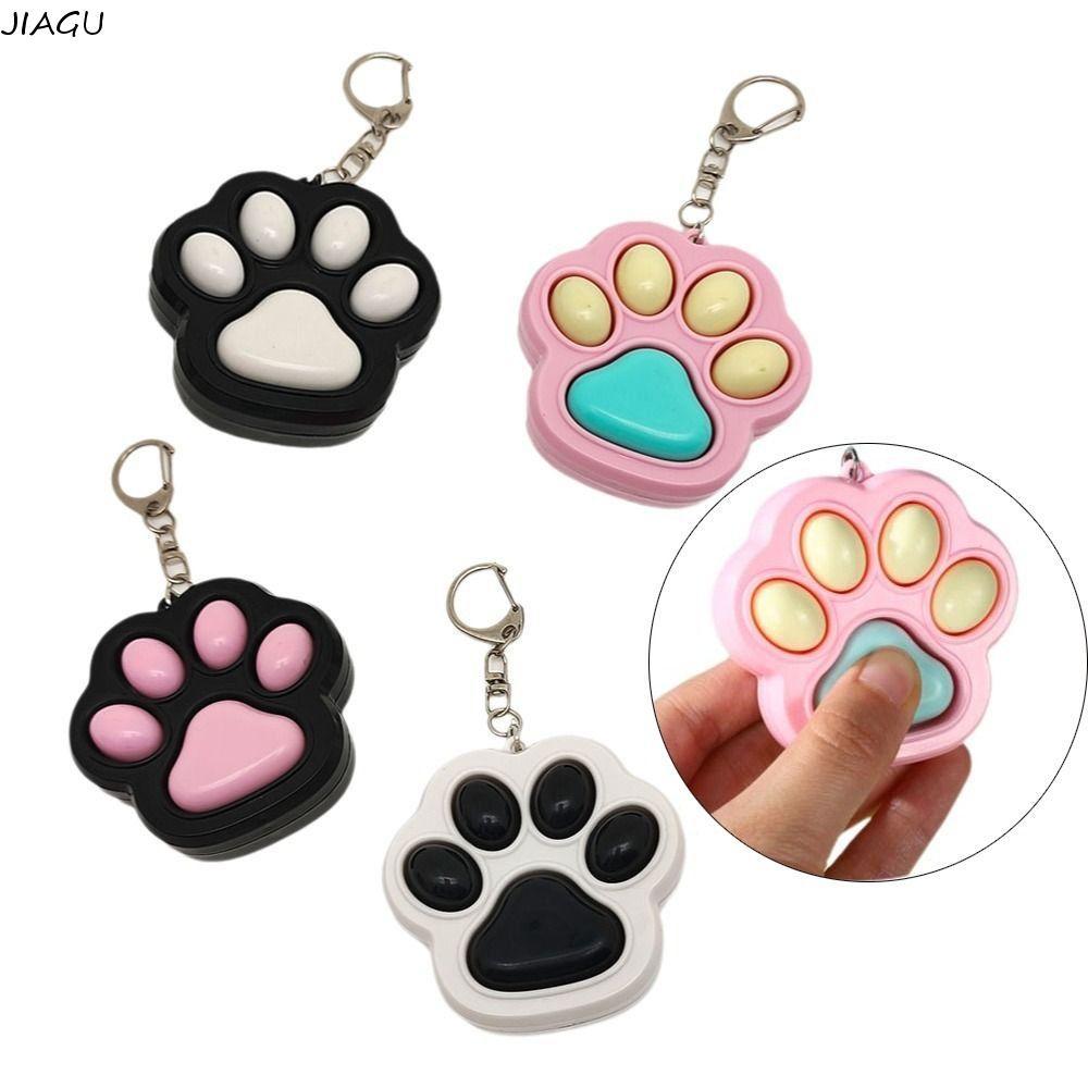 JIAGUTH Cat Fidget Toys, Clicker Cartoon Kawaii Fidget Keychain, Cute Mini Clicker Fidget Keychain ก