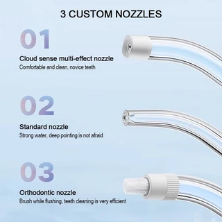 Xiaomi Mijia Water Flosser F300 เครื่องล้างฟันพกพา 240ML นวัตกรรมพัลส์กระเจิง 4 โหมด 3 หัวฉีด การกันน้ำระดับ IPX7