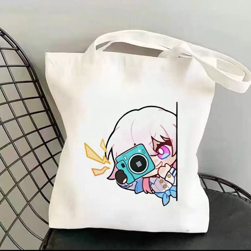 Honkai: Star Rail/March 7th/March 7 Shoulder Tote Bag Book Bag Canvas Bag/ytuo