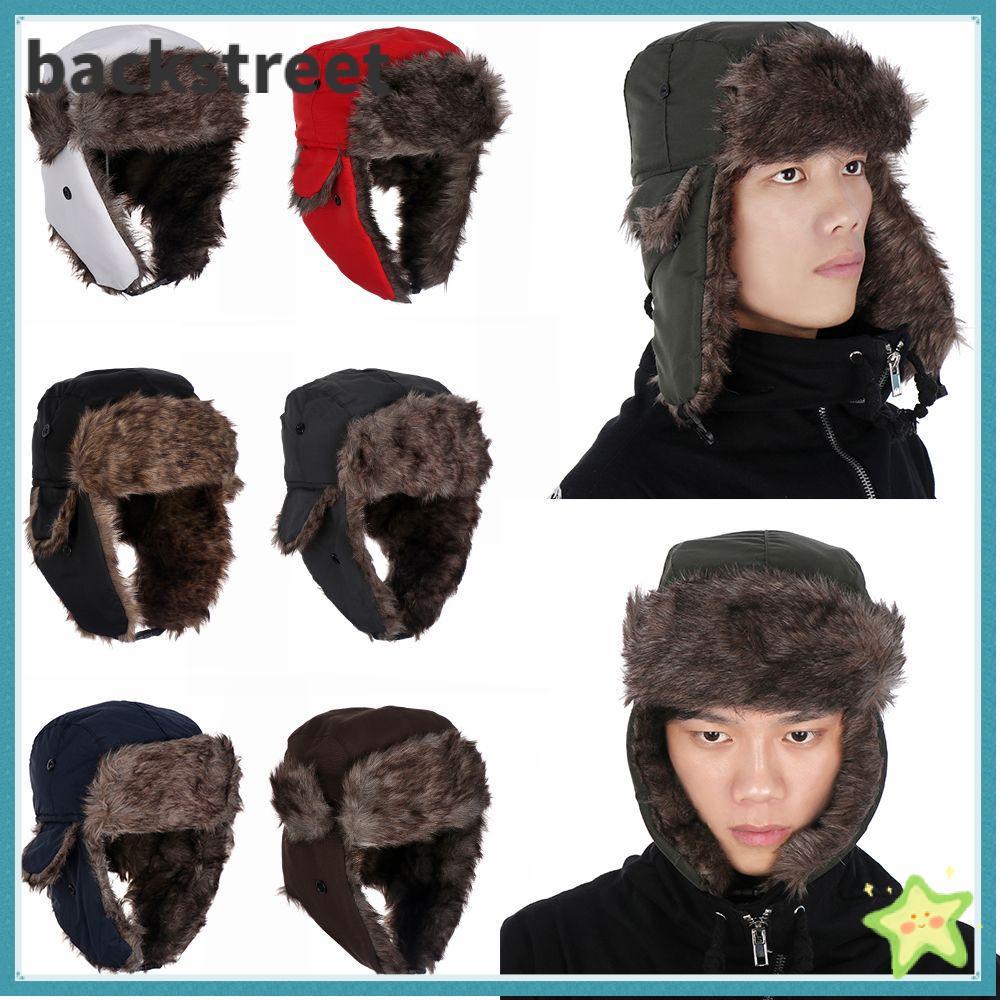 BACKSTAGEREETDV Bomber Hats Sports & Outdoors Trooper Aviator Hat with