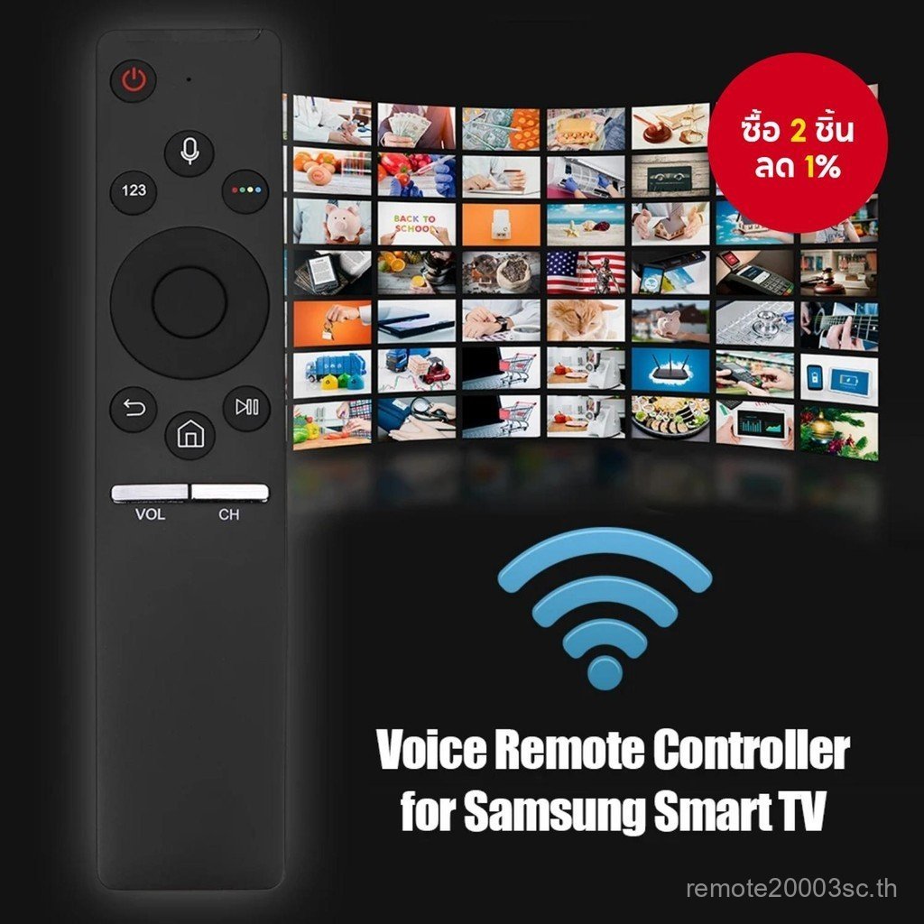 BN59-01266A ใหม่ Voice Remote สําหรับ Samsung 4K สมาร์ททีวีรุ่น RMCSPM1AP1 QN65Q7FD UN75MU630D UN50M
