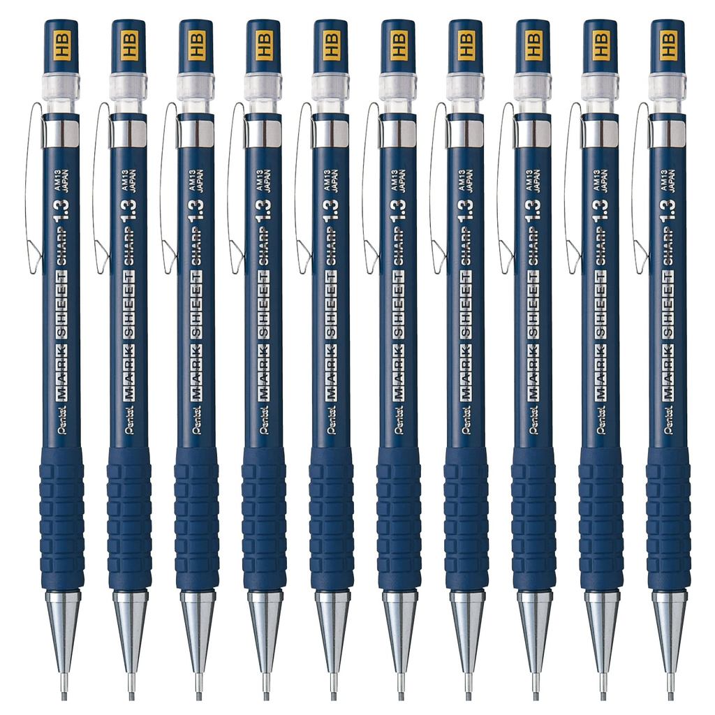 Pentel Mark Sheet ดินสอกด AM13-HB 1.3mm, 10 ชิ้น