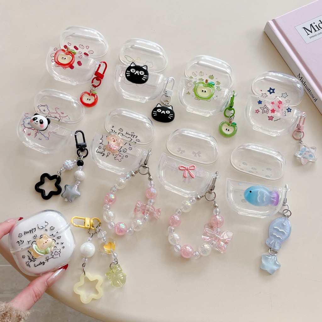 เหมาะสําหรับ Redmi Buds 8 Active/Buds 8 Lite เคส Case เคสหูฟังรูปแบบจี้ปลาแมวดําสร้างสรรค์ – โปรปัง