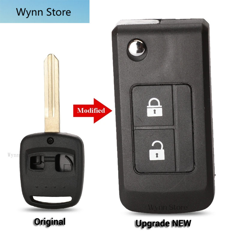 อัพเกรด 2 ปุ่ม Remote Key Shell Fob fit สําหรับ Subaru Forester Legacy Impreza Outback เปลี่ยนกรณี W