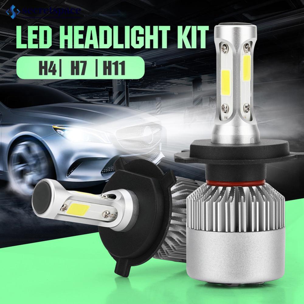 SECRETSPACE 1 PC H4/H7/H11 36W 16000LM LED ไฟหน้ารถ Auto Hi/Lo Beam หลอดไฟ 6000K สีขาว I3T3