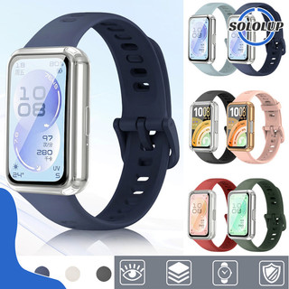 【สาย+เคส】กรณี TPU สายซิลิโคน for Smartwatch Huawei Band 11/ 11 Pro กรณีกันชนป้องกัน Gores สายรัดข้อมือเปลี่ยน