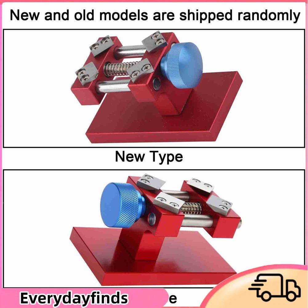 Everydayfinds Everydayfinds เครื่องมือกำจัดที่เปิดฝานาฬิกา Workbench เคสหลัง Snap Repair สำหรับเส้นผ่านศูนย์กลางฝาครอบ 38-40 มม. สีแดง/เงิน (01)