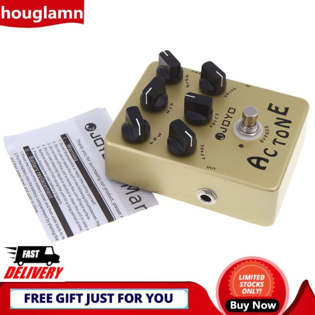 Houglamn JOYO JF-13 AC Tone Vox Amp Simulator กีตาร์เหยียบ True Bypass